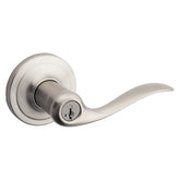 Kwikset Signature Series 740TNL 15SMTCP Entry Door Lever, Satin Nickel, Zinc, Residential, Re-Key Technology: SmartKey